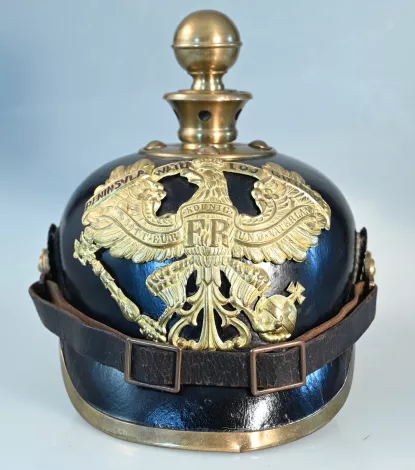 Prussian 46th Artillery Enlisted Pickelhaube - RARE Visuel