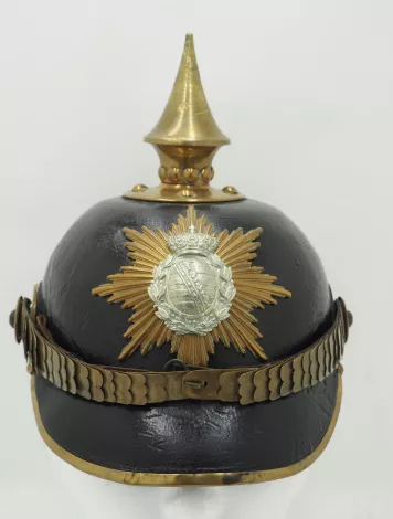 Saxon 101st Infantry Enlisted Pickelhaube - Model 1867 Visuel